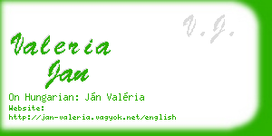 valeria jan business card